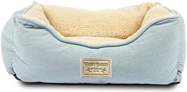 Main image of Harry Barker Blue Chambray Cozy Sherpa Bed Small