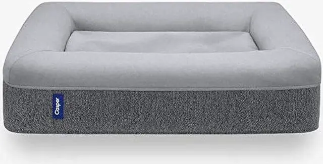 Main image of Casper Dog Bed, Plush Memory Foam, Large, Gray