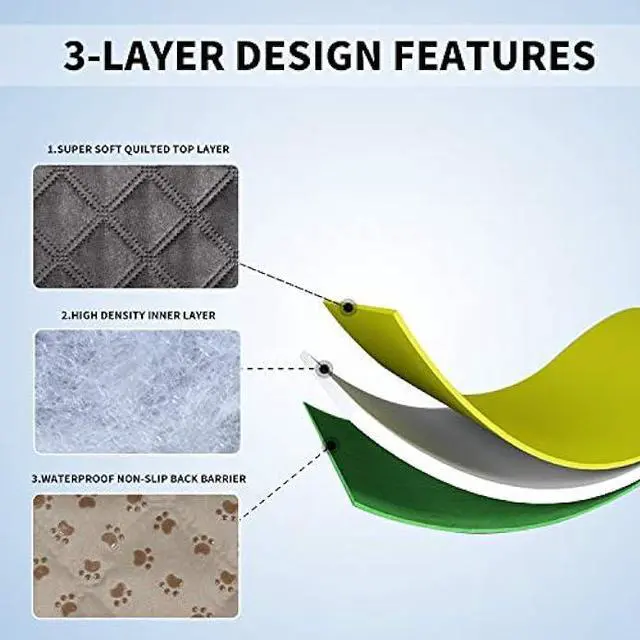 Alt view image 4 of 6 - Easy-Going 100% Waterproof Dog Bed Cover, Non-Slip Pet Blanket for Furniture, Washable Couch Cover, Repleasement Sofa Cover (96x82 in,Gray)