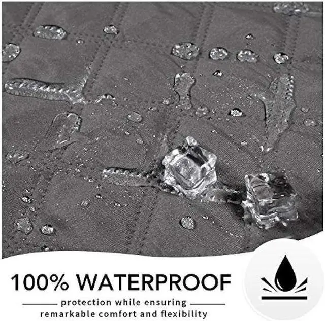Alt view image 5 of 6 - Easy-Going 100% Waterproof Dog Bed Cover, Non-Slip Pet Blanket for Furniture, Washable Couch Cover, Repleasement Sofa Cover (96x82 in,Gray)