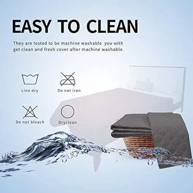 Alt view image 6 of 6 - Easy-Going 100% Waterproof Dog Bed Cover, Non-Slip Pet Blanket for Furniture, Washable Couch Cover, Repleasement Sofa Cover (96x82 in,Gray)