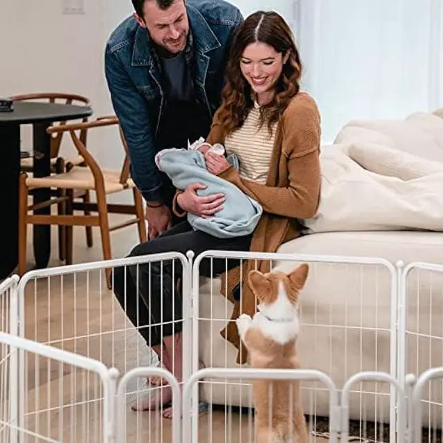Alt view image 2 of 6 - FXW HomePlus Dog Playpen Designed for Indoor Use, 32 Height for Medium DogsPatent Pending