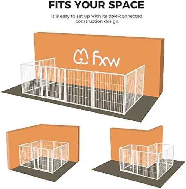 Alt view image 6 of 6 - FXW HomePlus Dog Playpen Designed for Indoor Use, 32 Height for Medium DogsPatent Pending