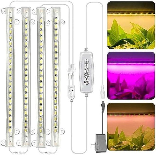 Grow Light for Indoor Plants Abonnyc 96 LEDS Plant Grow Light Strips 10  Inch Warm White