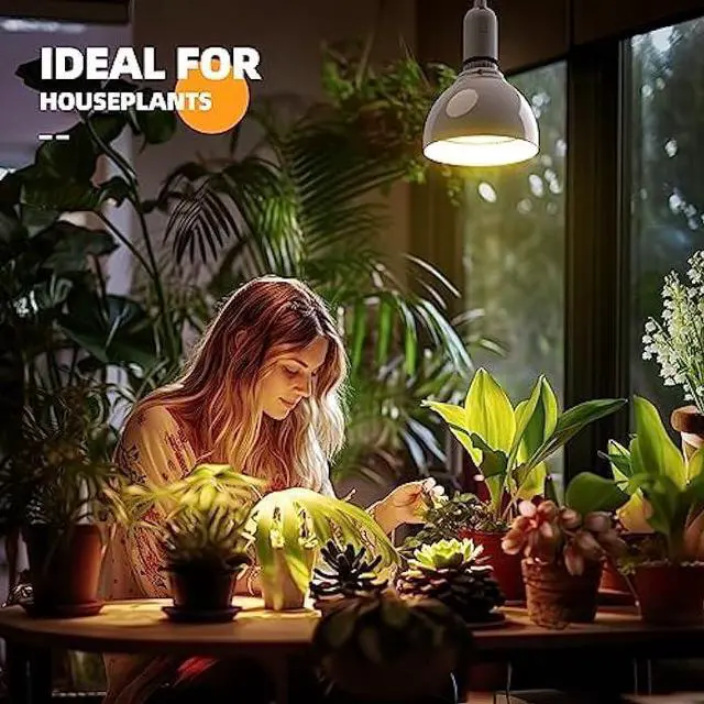 Alt view image 7 of 7 - Barrina Hanging Grow Lights for Indoor Plants, 25W Full Spectrum, with Timer and 16.4FT Power Cord, Pendant Plant Lights for Indoor Growing, Large Tall Plant, Garden, Flowers, Greenhouse