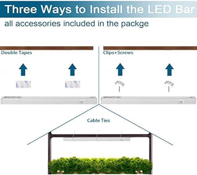 Alt view image 5 of 7 - Barrina T5 Grow Lights, Full Spectrum, 2ft 80W (8 x 10W, 500W Equivalent), LED Grow Light Bulbs for Indoor Plants, Greenhouse, Plug and Play, 8-Pack