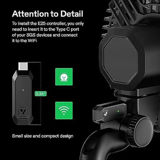 Alt view image 4 of 7 - VIVOSUN GrowHub Controller E25, Supports Smart Grow System Devices, Easy to Install & Use, WiFi App Controllable, Expansion Port for E42/E42A, for Grow Tent Cooling Ventilation Lighting