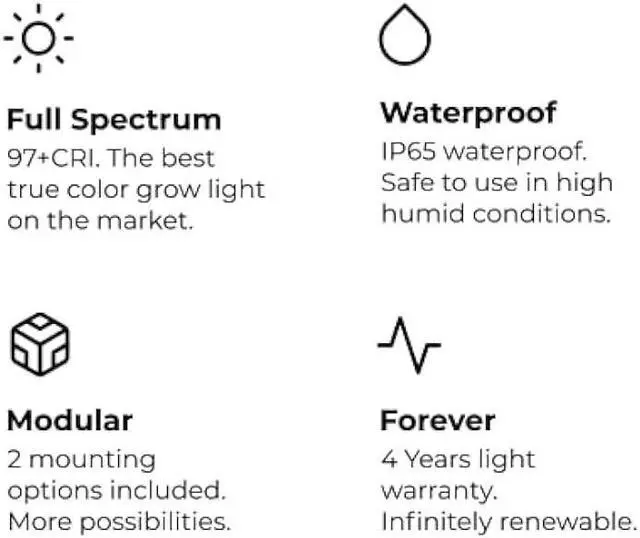 Alt view image 3 of 6 - PlantSpectrum16 Grow Light, Full Spectrum LED Plant Growing Lamp 16Watt for Indoor Plants