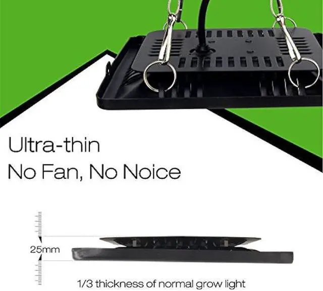 Alt view image 4 of 7 - Waterproof 100W LED Grow Light Full Spectrum, New Technology COB LED Grow Light, Natural Heat Dissipation Without Noise, Suitable for Plants All Growing Stage Indoor or Outdoor.
