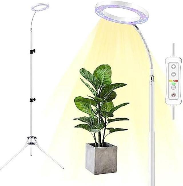 LED Grow Lights Full Spectrum for Indoor Plants with Adjustable Tripod  Stand