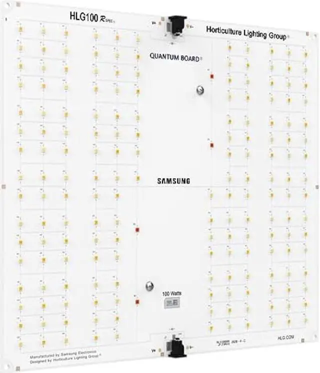 Alt view image 6 of 6 - Horticulture Lighting Group HLG 100 Rspec Quantum Board LED Grow Light Veg & Bloom | High-Efficiency Upgraded LM301B LED's
