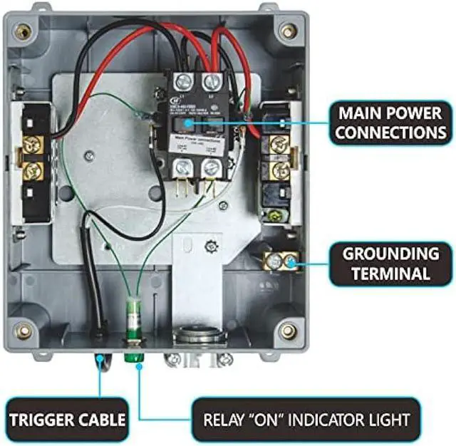 Alt view image 5 of 7 - TopoGrow 4 Lighting Relay Ballast Maximum 4 1000W Grow Light Controller for Hydroponics Indoor Double Ended Grow Light and Grow Tent Growing