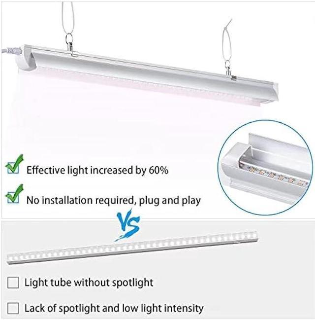 Alt view image 5 of 6 - Grow Light for Indoor Plants,4ft T8, 180W(4 x 45W, 1080W Equivalent), Super Bright, Full Spectrum Sunlight Plant Light, LED Grow Lights for Indoor Plants, Greenhouse, 4-Pack