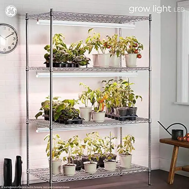 Alt view image 6 of 6 - GE Grow Light for Plants, LED Plant Light Fixtures for Seeds and Greens with Balanced Light Spectrum, 24 Inches