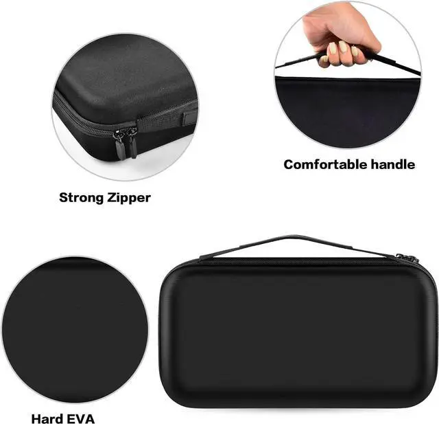 Alt view image 3 of 7 - ANKHOH Walkie Talkie Case Holder for 50 Channel GMRS Two-Way Radio, Long Range Handheld Mobile Radios Hard Storage Carrying Box for Rechargeable Batteries, Charger and Headset, Black(Bag Only)