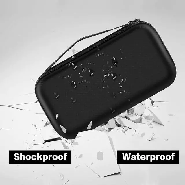 Alt view image 4 of 7 - ANKHOH Walkie Talkie Case Holder for 50 Channel GMRS Two-Way Radio, Long Range Handheld Mobile Radios Hard Storage Carrying Box for Rechargeable Batteries, Charger and Headset, Black(Bag Only)