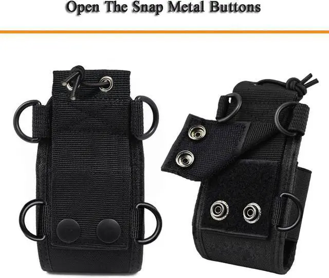 Alt view image 6 of 6 - Walkie Talkie Holder Two Way Radio Case Universal MSC-20C Radio Holster Nylon Radio Pouch for GPS Kenwood Yaesu Icom Motorola Baofeng UV5R UV82 TYT UV5RA HYT 888S Retevis H777 Two Way Radio