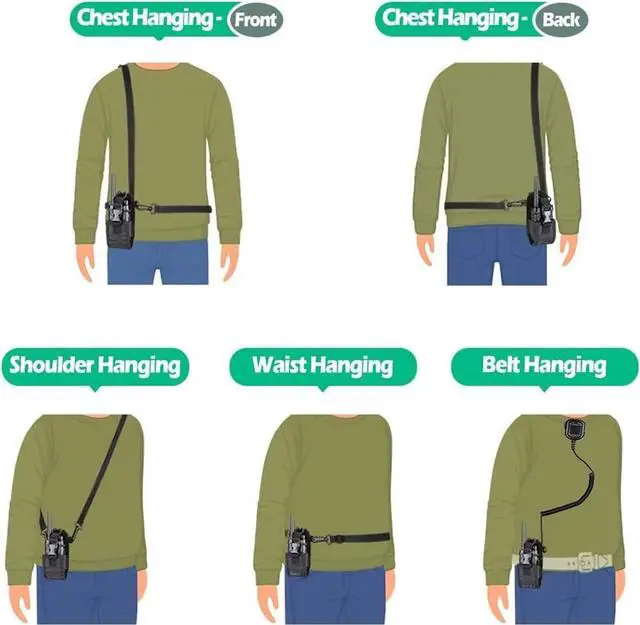 Alt view image 2 of 5 - LUITON Radio Holder Walkie Talkie Pouch Molle Radio Pouch BaoFeng Radio Holster Strap Radio Case for Duty Belt Compatible with BaoFeng UV5R 888S F8HP Kenwood Icom HYT Arcshell Retevis H777 (1 Pack)