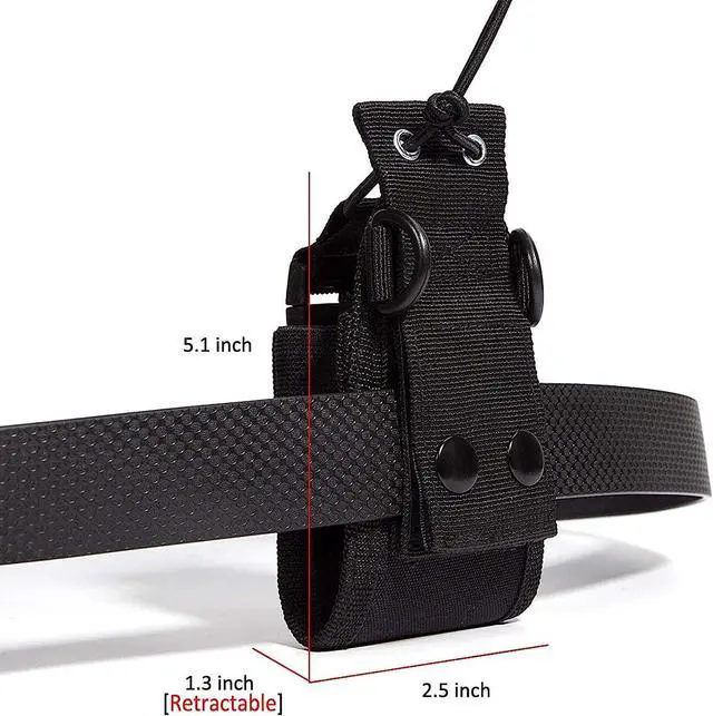 Alt view image 4 of 5 - LUITON Radio Holder Walkie Talkie Pouch Molle Radio Pouch BaoFeng Radio Holster Strap Radio Case for Duty Belt Compatible with BaoFeng UV5R 888S F8HP Kenwood Icom HYT Arcshell Retevis H777 (1 Pack)