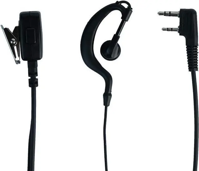 Alt view image 4 of 6 - Caroo Walkie Talkieds Earpiece G Shape Headset with Mic PTT for Kenwood TK-2107 TK-3107 BaoFeng Uv-5r Bf-888s 2 Way Radio10 Pack
