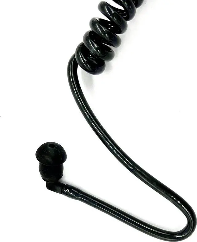 Alt view image 2 of 3 - JUYODE Replacement Acoustic Coil Tube for Motorola Two Way Radio Walkie Talkie Earpiece with Radio Earbuds (Plastic-Black-2)