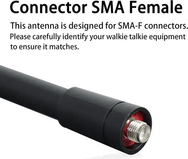 Alt view image 4 of 6 - SAMCOM Walkie Talkie Short Antenna with SMA-Female, 3.4 inch Elastic Antenna for Two Way Radio UHF 400-480MHz, Compatible with Samcom FPCN30A/ FPCN10A (6pcs)