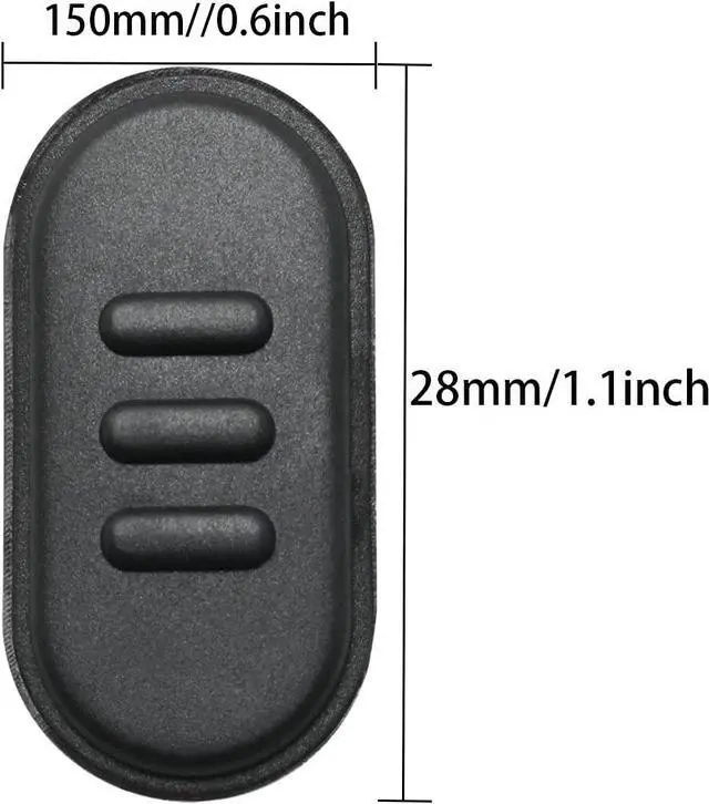 Alt view image 2 of 5 - ITROLLE PTT Button 2PCS Black Talk PTT Launch Key Switch Button Walkie-Talkie Accessories for Motorola A10 A12 A10D CP110 Two-Way Radio