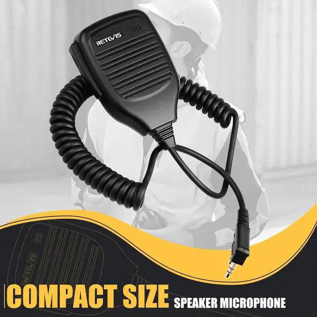 Alt view image 6 of 7 - Retevis Shoulder Speaker Mic 2 Pin Walkie Talkie Speaker Microphone Compatible with Retevis H-777 RT21 RT22 RT68 RT86 RT85 RT22S RT19 RT17 Baofeng UV-5R UV-82 888S Arcshell AR-5 2 Way Radio(1 Pack)