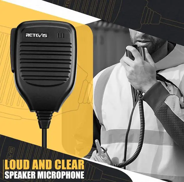 Alt view image 4 of 7 - Retevis Shoulder Speaker Mic 2 Pin Walkie Talkie Speaker Microphone Compatible with Retevis H-777 RT21 RT22 RT68 RT86 RT85 RT22S RT19 RT17 Baofeng UV-5R UV-82 888S Arcshell AR-5 2 Way Radio(1 Pack)