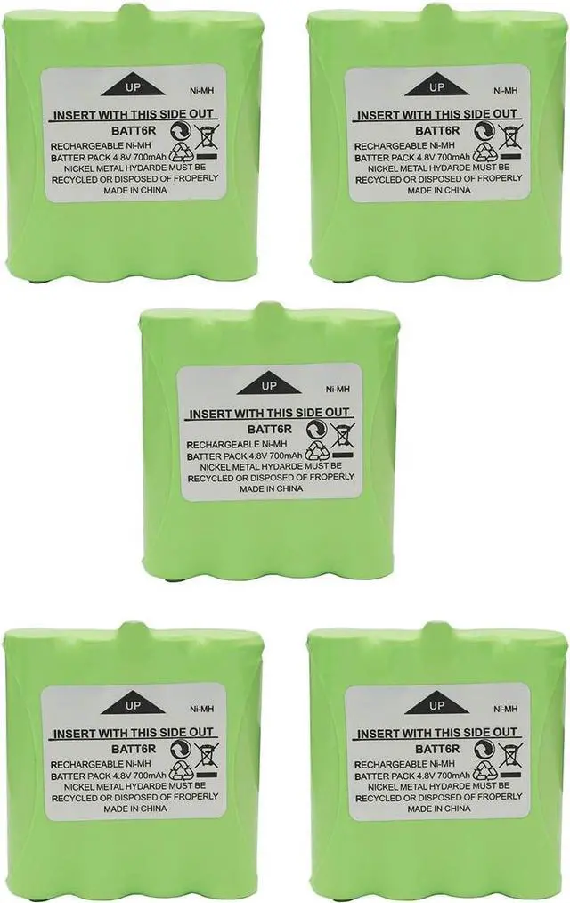 Main image of Karier 5Pcs 700mAh Ni-MH BATT6R Battery Pack for Midland Two Way Radio LXT500VP3 LXT500 LXT560VP3 LXT560 LXT535VP3 LXT535 LXT326 LXT380 LXT490