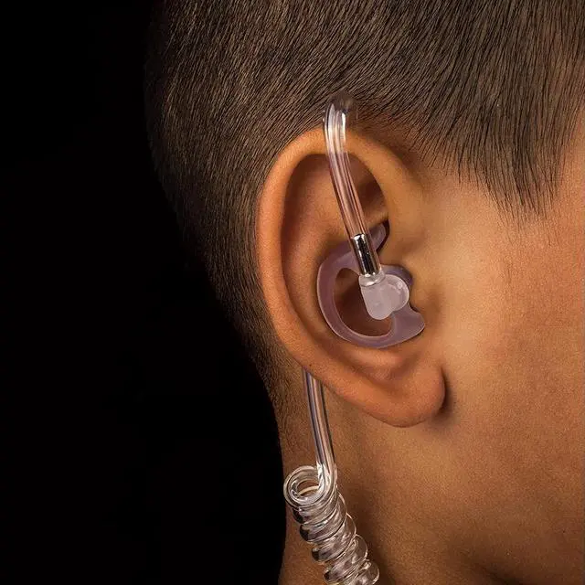 Alt view image 4 of 5 - Replacement Earmold Earpiece Earbud Earplug Ear Mold for Walkie Talkie Acoustic Tube Earpiece,Soft Silicone Earmould Replacement Earpiece Insert for Two Way Radio Air Acoustic Headset (Pair of 5)