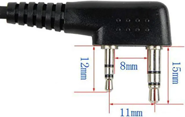 Alt view image 2 of 7 - Retevis 2 Pin Shoulder Mic Speaker 2 Way Radio Microphone for Baofeng BF-888S UV-5R Kenwood Retevis H-777 RT21 RT22 RT-5R Walkie Talkie (5 Pack)