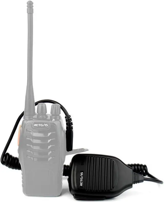 Alt view image 5 of 7 - Retevis 2 Pin Shoulder Mic Speaker 2 Way Radio Microphone for Baofeng BF-888S UV-5R Kenwood Retevis H-777 RT21 RT22 RT-5R Walkie Talkie (5 Pack)