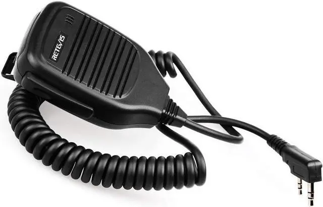 Alt view image 6 of 7 - Retevis 2 Pin Shoulder Mic Speaker 2 Way Radio Microphone for Baofeng BF-888S UV-5R Kenwood Retevis H-777 RT21 RT22 RT-5R Walkie Talkie (5 Pack)