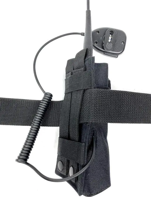 Alt view image 5 of 7 - X-FIRE® Tall Washable Nylon MOLLE Pouch or Duty Belt Portable Radio Holder