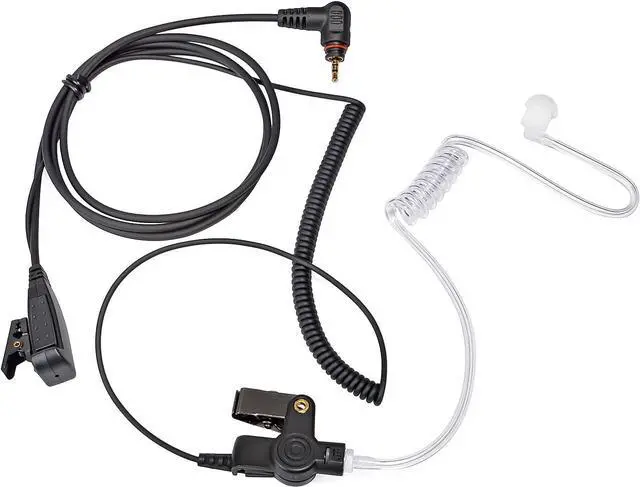 Alt view image 7 of 7 - HYS 1-Wire Radio Earpiece for Motorola Single Pin SL300 SL7550 SL7580 SL7590 SL4000 SL3500e SL1K SL1M, Surveillance 2 Way Radio Earpiece with Mic/PTT, W/A Pair Medium Silicon Earmold