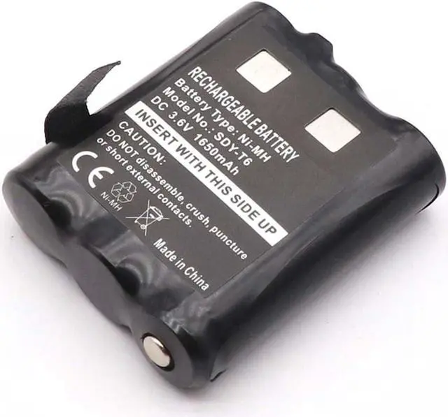 Alt view image 6 of 6 - 2X 1650mAh Battery PMNN4477AR Compatible with Motorola Talkabout T200 T260 T265 T270 T280 T400 T402 T460 T465 T470 T475 T480 T500 T503 T600 T800 T801 Ni-MH Rechargeable Battery-Pack 3.6V