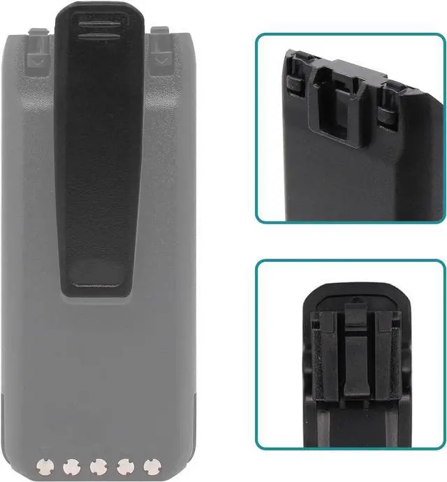 Alt view image 4 of 5 - Replace MB-133 Belt Clip Compatible for ICOM Walkie Talkie IC-A16 IC-A16E IC-F1000/F2000 IC-F1100/F2100 IC-F3400/F4400 IC-F29SR Series BP-278 BP-279 BP-280 BP-283 BP-284 Battery Belt Clip 3PCS