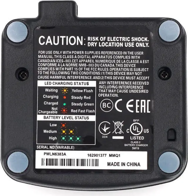 Alt view image 6 of 6 - Kymate Rapid Charger PMLN6394A Compatible for Motorola RMU2040 RMU2043 RMU2080 RMU2080D RMV2080 RMM2050 XT420 XT460 Radios PMLN6394 PMNN4434 PMNN443A PMNN4434AR PMNN4453 Desk Charging