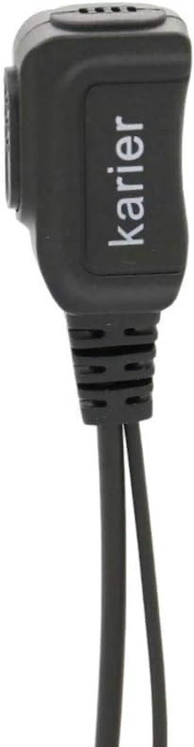 Alt view image 3 of 6 - Karier 1 Pin Walkie Talkie Headset Earpiece with PTT Mic and Transparent Acoustic Tube for Motorola MD200TPR MH230R MR350R MS350R MT350R MG160A MH230TPR Two Way Radios (2 Pack)