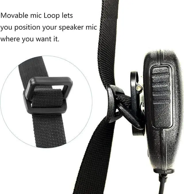 Alt view image 5 of 7 - Radio Holster Radio Strap Firefighter EMS EMT Bundle Set Includes Anti-Sway Strap for Radio Strap,Radio Holder,Shoulder Strap Fits for Two-Way Ham Walkie Talkie Radio Scanner