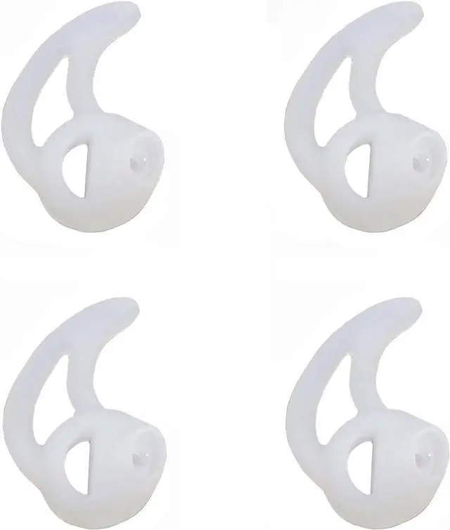 Main image of Silicone Fin Ear Mold for Two Way Radio Earpiece Replacement Earmold Earbud Tips for Surveillance Police Earpiece Coil Tube Headset (2 Pair Fin Large Left Ear)