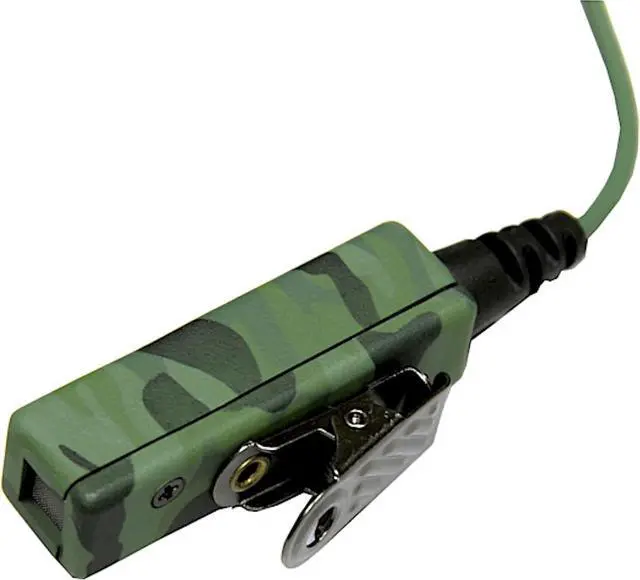 Alt view image 6 of 7 - MaximalPower Camo Camouflage Color Surveillance Headset Earpiece for Motorola 2 Way Radios (2 pin Plug) Plus Extra Black Color Acoustic Tube Coil