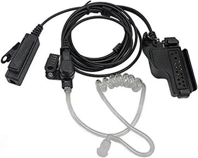 Alt view image 6 of 7 - 2 Wire Acoustic Tube Earpiece Mic Headset Mic Compatible with Motorola XTS 1500 XTS 2500 XTS 3000 XTS 3500 XTS 5000 XTS 5000R HT 1000 JT 1000 MTX 9000 MTS 2000 GP 9000 Two-Way Radio