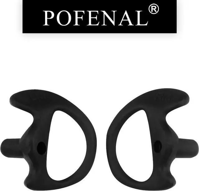 Alt view image 5 of 7 - POFENAL Universal Replacement Insert Silicone Soft Earmold for Baofeng Motorola Kenwood Retevis Midland Two Way Radios Headset (Black, 8 Pair, Large_2 Pair; Medium_4 Pair; Small_ 2 Pair)