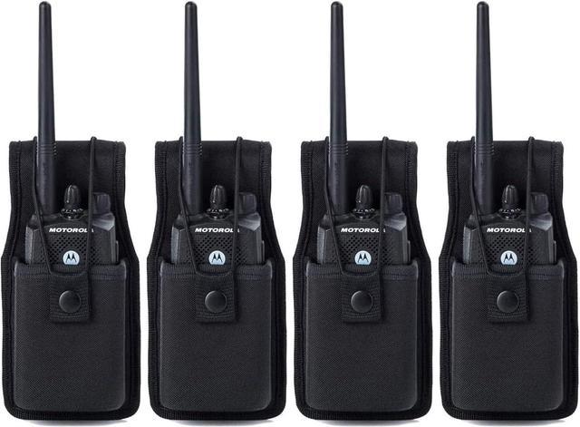 LUITON Universal Radio Case Two Way Radio Holder Universal Pouch for Walkie  Talkies Nylon Holster Accessories for MOTOROLA MT500, MT1000, MTS2000 and  Similar Models(4pack) 