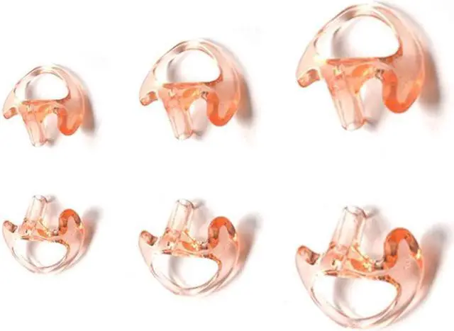 Main image of HYS Silicon Earmold Ear pier Replacement Earmold Earbud Earplug for Motorola Kenwood Two-Way Radio Law Enforcement Earpiece Air Acoustic Coil Tube Audio Kits
