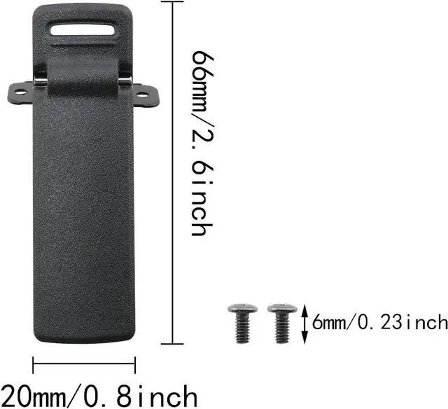 Alt view image 2 of 4 - ITROLLE Walkie Talkie Back Clip 4PCS Black Radio Belt Clips for Baofeng UV-5R UV-5RA UV-5RB UV-5RC 5RD 5RE 5RE Two Way Radio Accessories