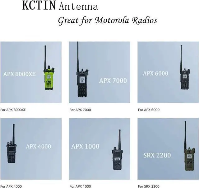 Alt view image 4 of 5 - Stubby Antenna for Motorola Walkie Talkies 7-800 GPS and APX 764-870MHz Signal Band (NAR6595A Stubby) by KCTIN (4 Packs)