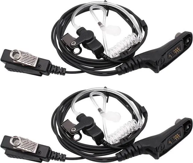 Main image of APX 6000 XPR7550e radio Earpiece with mic, 2-Wire Surveillance Headset with PTT Mic Compatible for Motorola APX6000 APX7000 APX8000 XPR6350 XPR6550 XPR7350 XPR7550 DP4600e DP4800e walkie Talkies 2Pack